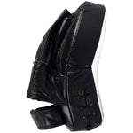 MAR-197 | Black + White Genuine Leather Focus Mitts - Focus Mitts