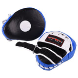 MAR-198 | Blue + Black Genuine Leather Focus Mitts - Focus Mitts