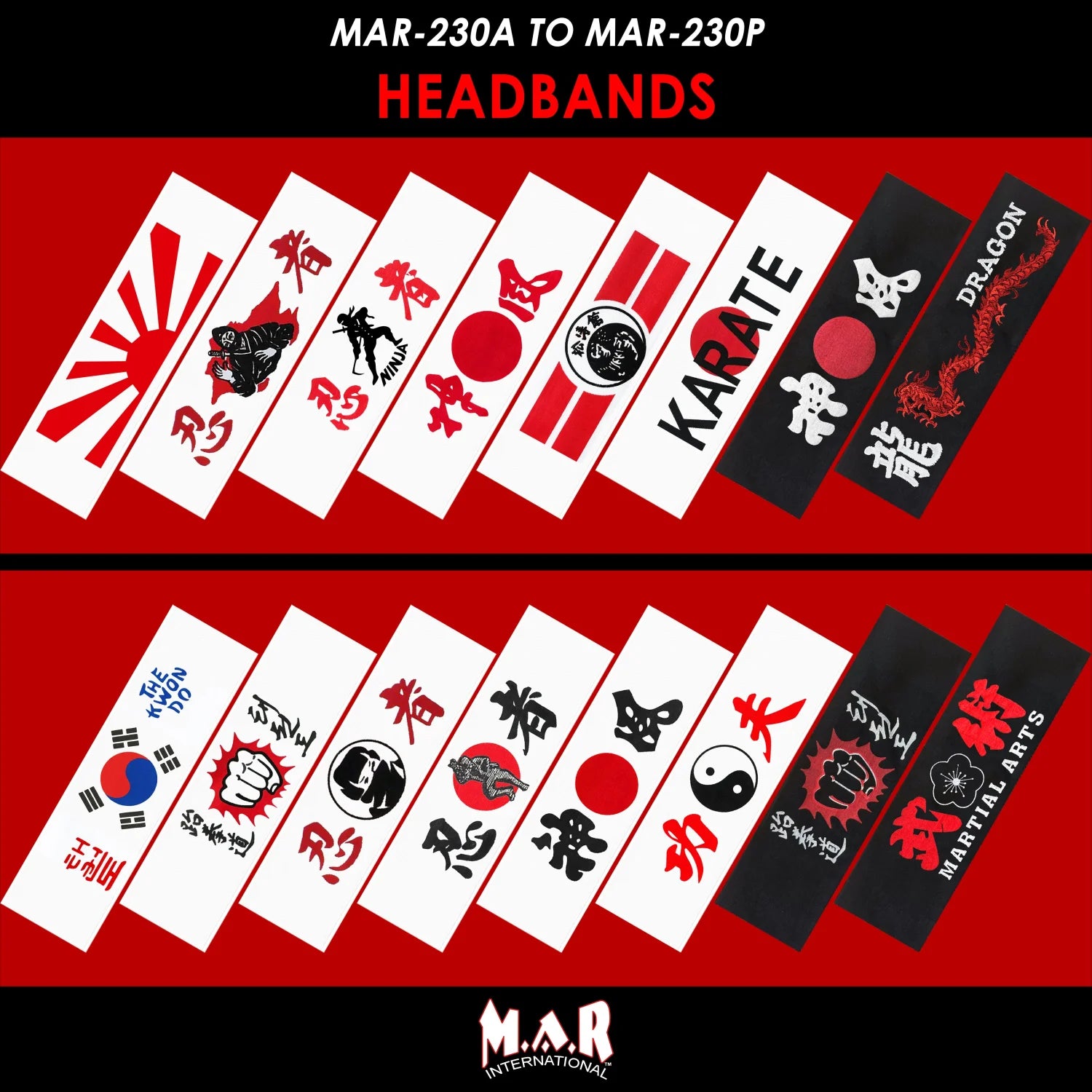MAR 230 | White Headband (15 + Variations) Small Accessories
