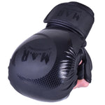 MAR-233C-N |Matte Black/Black MAYA Leather Amateur MMA Gloves - Gloves