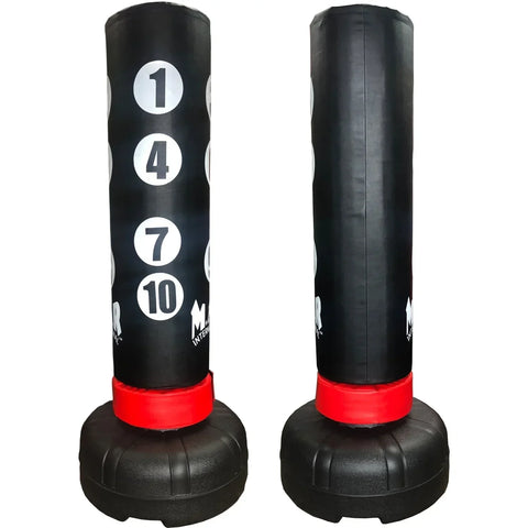MAR-260B | Freestanding Heavy Duty X-Large 180cm Tall Punching Bag with Scoring Zones - Freestanding Bag (2BL)