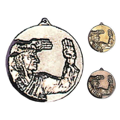 MAR-338B | Silver Karate Olympic Sized Medal - Small Accessories