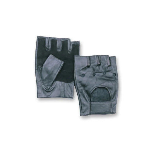 MAR-354A | Leather Weight Lifting Gloves - All Black - Leather / Small / Wholesale - Small Accessories
