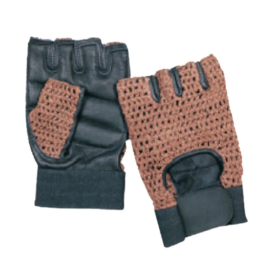 MAR-354B | Brown Weight Lifting Gloves - Brown / Small / Wholesale - Small Accessories