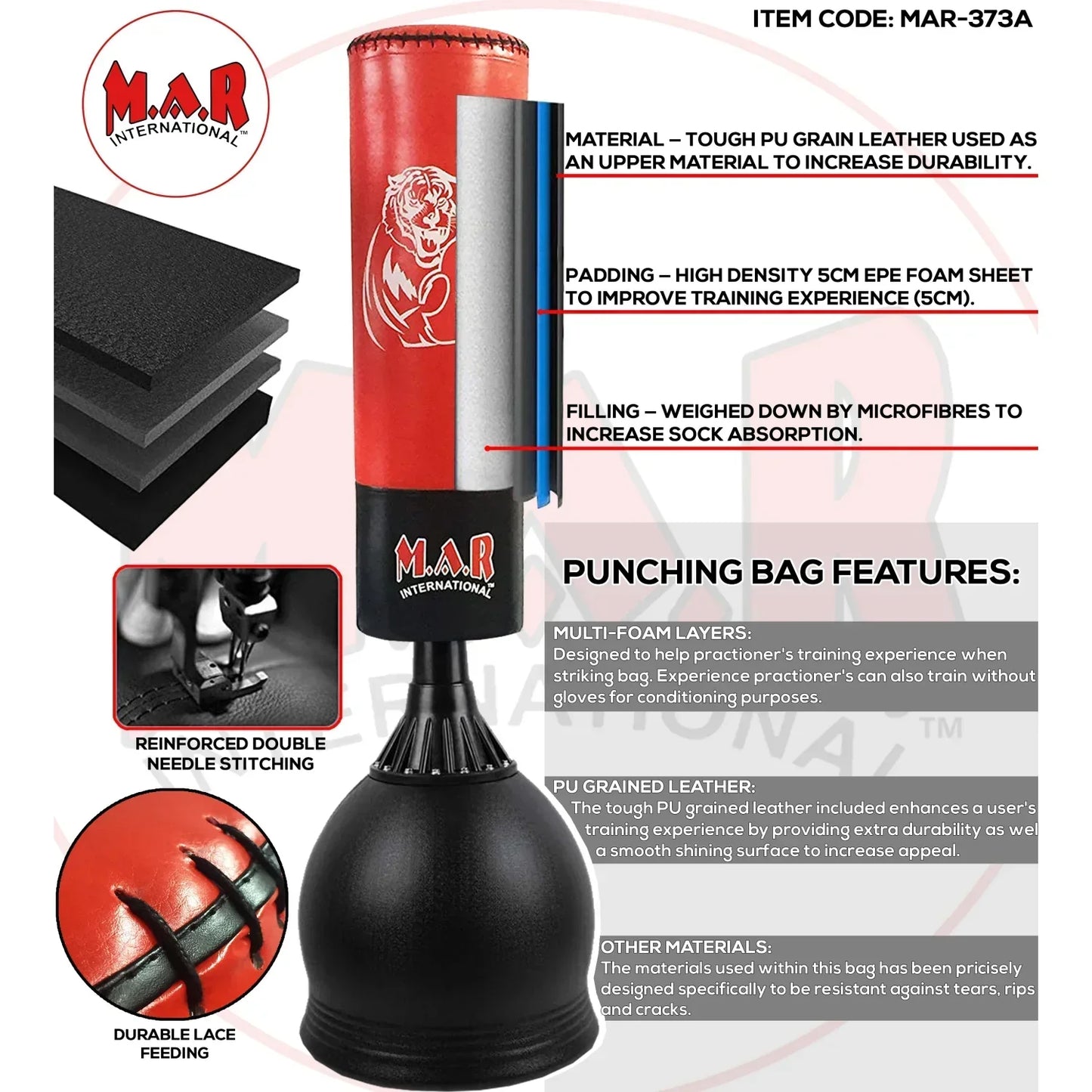 MAR-373A | Freestanding Punch Bag - Freestanding Bag (2B)
