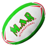 MAR-436E | Green & Red Rugby Training Ball - Size 3 - Small Accessories