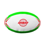 MAR-436E | Green & Red Rugby Training Ball - Size 3 - Small Accessories