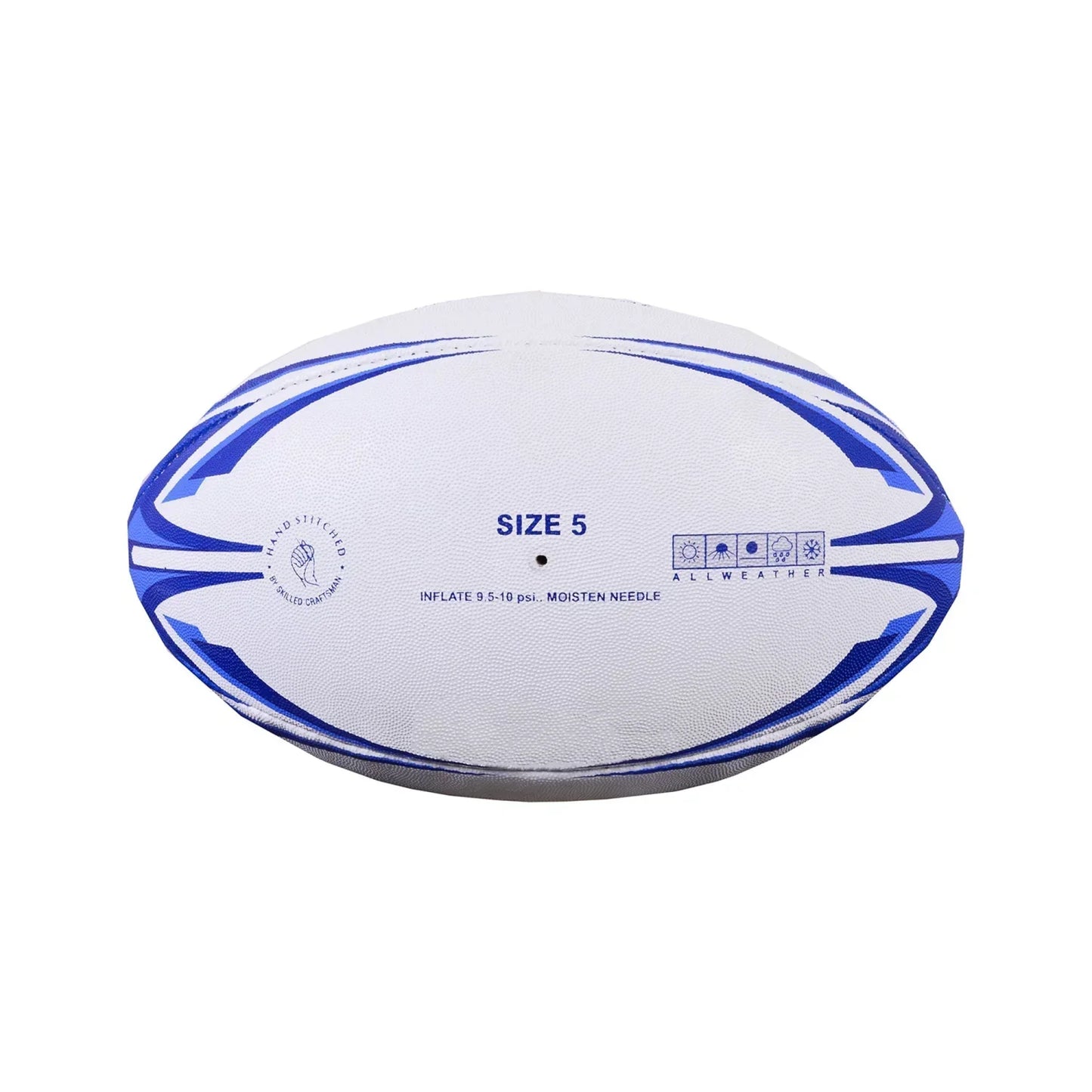 MAR-436P | Blue Rugby Training Ball - Size 5 - Small Accessories