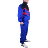 MAR-443 | Blue Black & Red Judo Vintage Styled Tracksuit - Uniforms