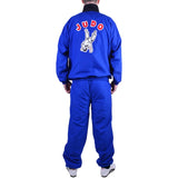 MAR-443 | Blue Black & Red Judo Vintage Styled Tracksuit - Uniforms