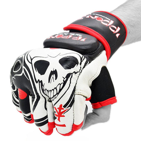 MAR-417 IPPON Striking Gloves "Skull" Design - quality-martial-arts