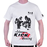 MAR-084F | White Round-Neck Kickboxing T-Shirt