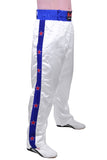 MAR-086D | White Stripey Freestyle Trouser w/ Stars