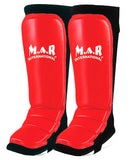 MAR-246A | Genuine Leather MMA Shin+Instep Leg Guards