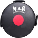 MAR-208G | Black+Red Heavy Duty Circle Round Striking Shield