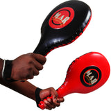 MAR-205C | Red+Black Focus Paddles for Sparring (Sold as Pair)