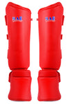 MAR-193A | Foam Padded Red Shin & Instep Guards