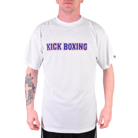 MAR-084G | White Round-Neck Kick Boxing T-Shirt (OD)