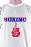 MAR-084F | White Round-Neck Boxing T-Shirt (OD)