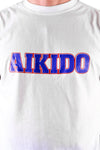 MAR-084E | White Round-Neck Aikido T-Shirt (OD)