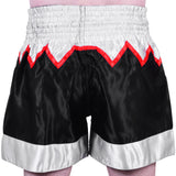 MAR-091F | Black & White Kickboxing & Thai Boxing Shorts