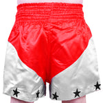 MAR-091H | Red & Black Kickboxing & Thai Boxing Shorts