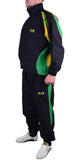 MAR-444 | Black, Green & Yellow Vintage Styled Tracksuit