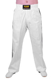 MAR-088C | White & Black Kickboxing & Freestyle Two-Striped Trousers