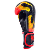 MAR-183 | Black Flame Print Boxing/Kickboxing Gloves for Kids