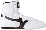 MAR-295A | White Wrestling Shoes w/ Black Outlines