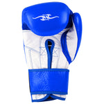MAR-109 | Blue Genuine Cowhide Leather Boxing Gloves/Kickboxing
