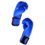 MAR-107A | Blue Genuine Cowhide Leather Boxing/Kickboxing Gloves