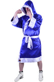 MAR-097B | Blue & White Boxing & Kickboxing Robe