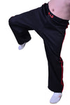 MAR-088E | Black & Red Kickboxing & Freestyle Two-Striped Trousers
