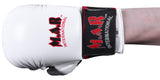 MAR-143C | White Karate Gloves w/ Padded Thumb