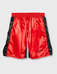 MAR-244B | Red+Black MMA Super Stretchable Shorts - Double Layered