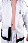 MAR-041 | ITF White Taekwondo Uniform for Top Pros/Masters