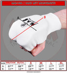 MAR-168A | White Elasticated Fabric Mitts For Hand Protection