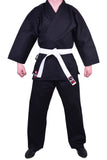 MAR-004B | Black Karate Student Uniform Gi (8.5oz Fabric) + FREE BELT