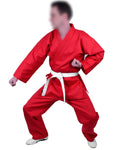 MAR-005A | Red Karate Student Uniform Gi (8oz Fabric) + FREE BELT