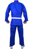 MAR-024A | Lightweight Blue Judo/Jiu-Jitsu Uniform for Beginner Students + FREE BELT