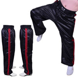 MAR-089E | Full Contact Black+Red Kickboxing & Freestyle Trousers