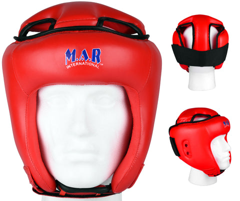 MAR-128A | Red Kickboxing & Thai Boxing Competition Head Guard