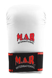 MAR-141D | White Karate Gloves w/ Moulded Padding