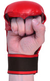 MAR-142B | Red Karate Gloves w/ Moulded Padding