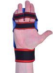 MAR-142A | Blue Karate Gloves w/ Moulded Padding