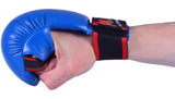 MAR-142A | Blue Karate Gloves w/ Moulded Padding