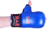 MAR-143A | Blue Karate Gloves w/ Padded Thumb