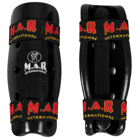 MAR-162B | Black Dipped Foam Martial Arts Shin Guard