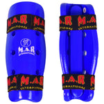 MAR-162C | Blue Dipped Foam Martial Arts Shin Guard